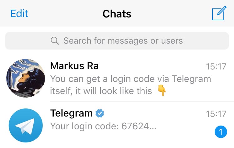 Telegram登录验证码, Telegram注册登录